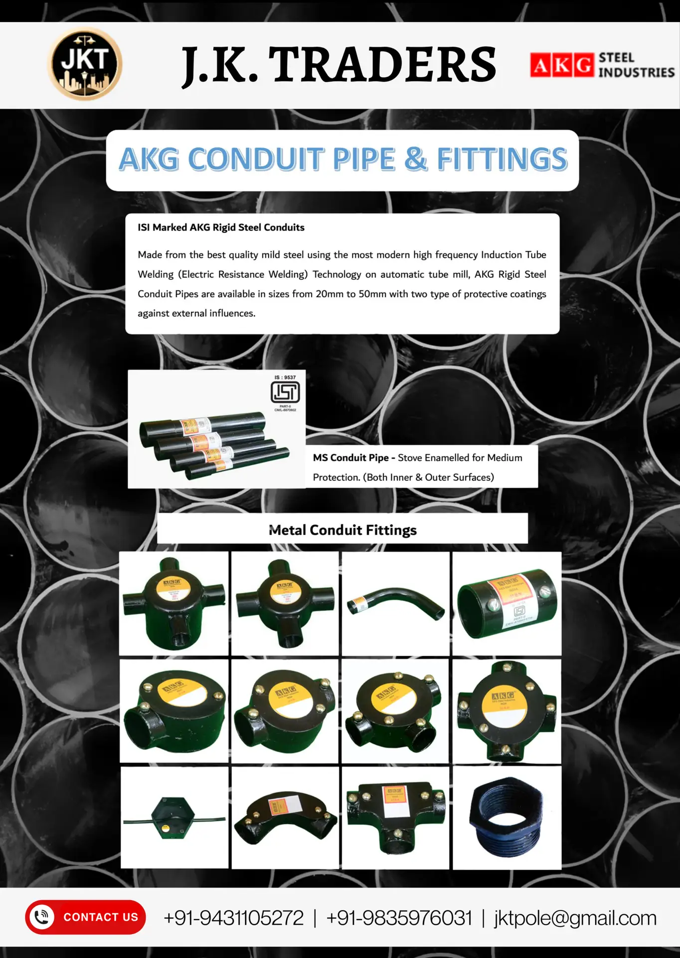 AKG MS Conduit Pipes & Fittings